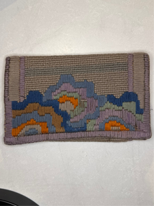 1920s Art Deco Needlepoint Flap Wallet Clutch